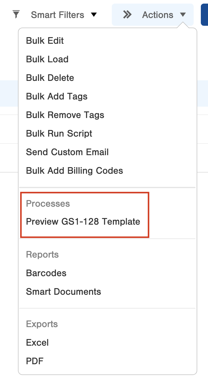 Create and preview a GS1-128 Template